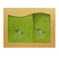 Komplet ręczników jasnozielonych – Kaczka
