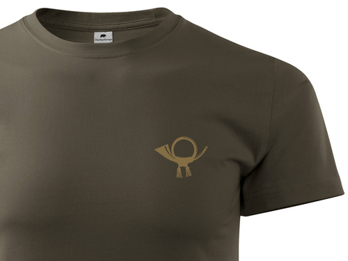 Koszulka myśliwska T-shirt nadruk - Sygnałówka