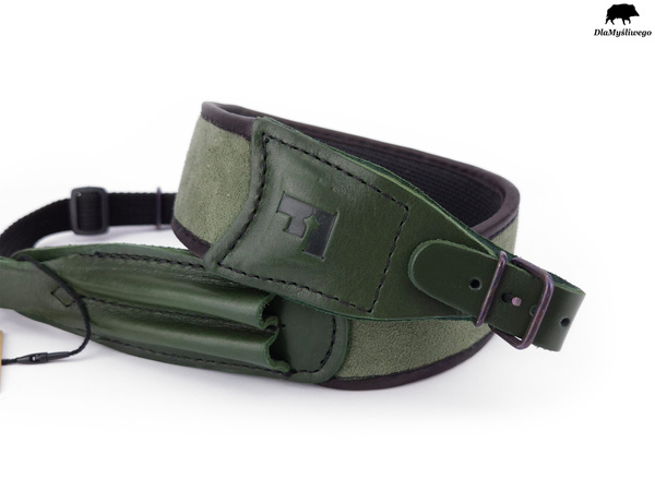 Pas do broni myśliwskiej z ładownicą – zielony