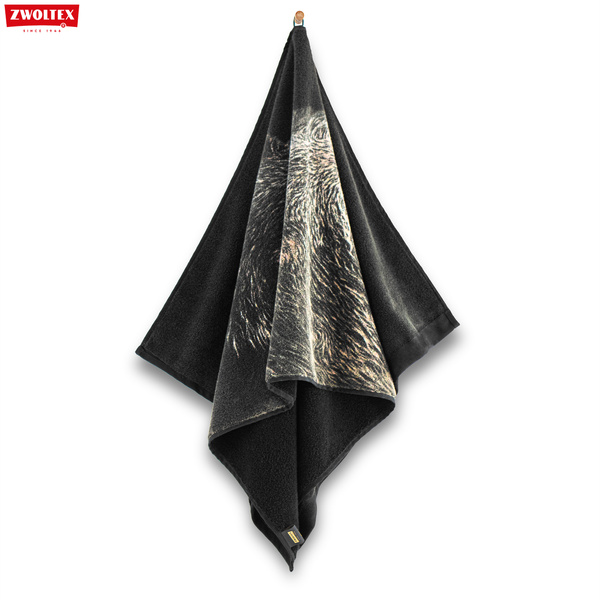 Myśliwski ręcznik bawełniany firmy Zwoltex - wzór Dzik - 50x100cm