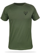 T-shirt termoaktywny khaki nadruk WIENIEC