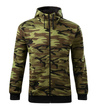 Myśliwska bluza z kapturem – zielona  camo