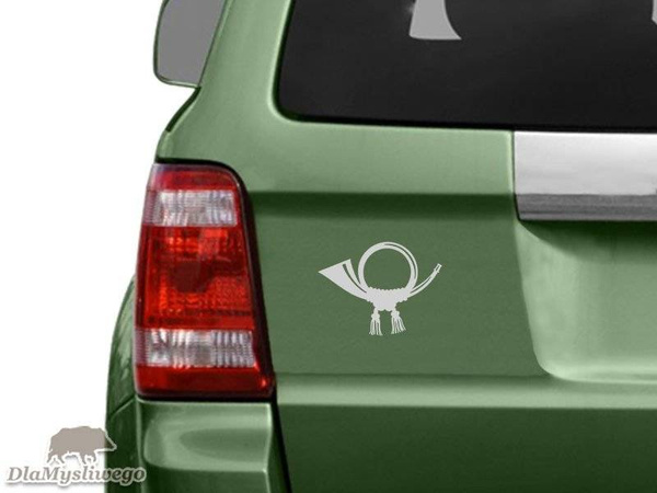SYGNAŁÓWKA odblaskowa naklejka na auto srebrna