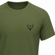 T-shirt termoaktywny khaki nadruk WIENIEC