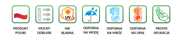 JAMNIK GŁADKOWŁOSY odblaskowa naklejka na auto srebrna