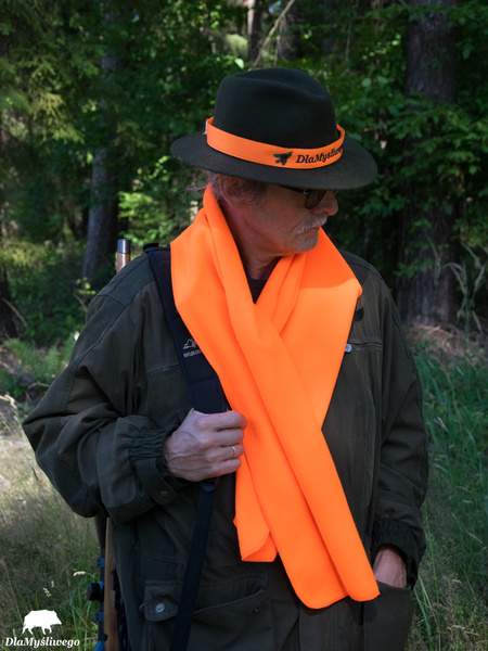 Szalik myśliwski ostrzegawczy fluo