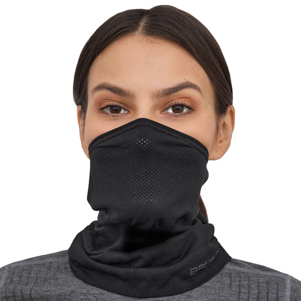 Półkominiarka termoaktywna merino BRUBECK unisex - czarna