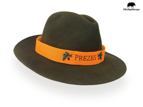 PREZES – ostrzegawcza opaska z haftem