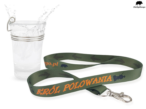 Kieliszek szklany + smycz Król Polowania