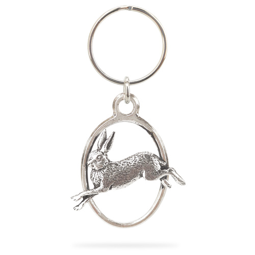 Brelok do kluczy z myśliwskim motywem - ZAJĄC
