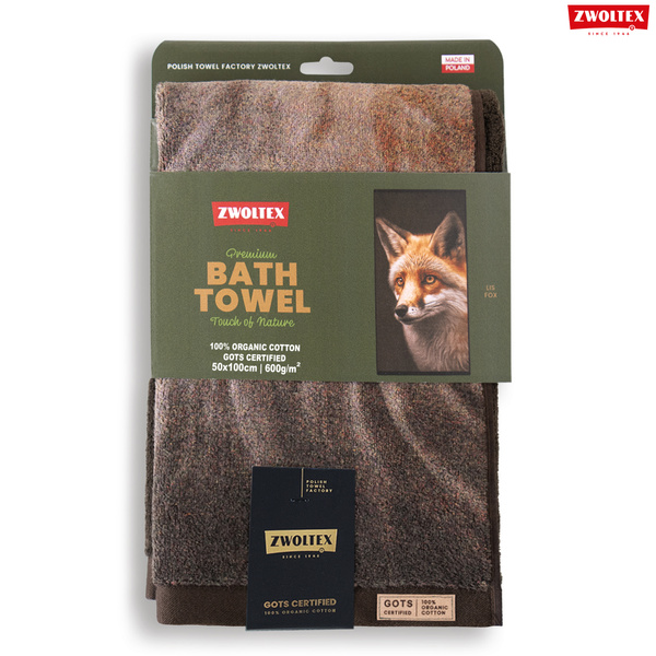 Myśliwski ręcznik bawełniany firmy Zwoltex - wzór Lis - 50x100cm