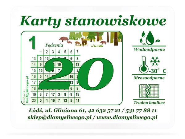 Karnety z wzorem indywidualnym – 20 myśliwych