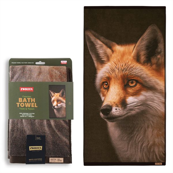 Myśliwski ręcznik bawełniany firmy Zwoltex - wzór Lis - 70x140cm