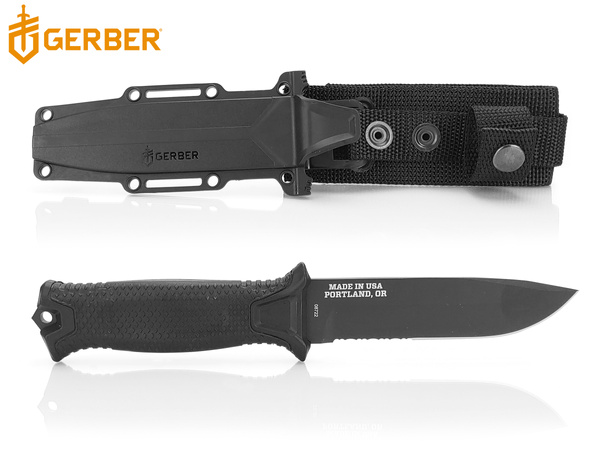 Nóż taktyczny z głownią stałą GERBER Strongarm SE black
