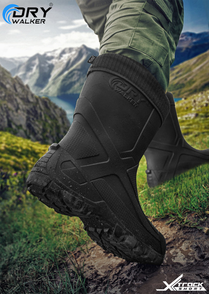 Myśliwskie kalosze DRY WALKER Xtrack Short - czarne