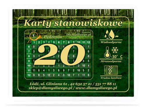 Karnety z wzorem indywidualnym – 20 myśliwych