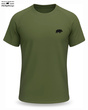 T-shirt termoaktywny khaki nadruk DZIK