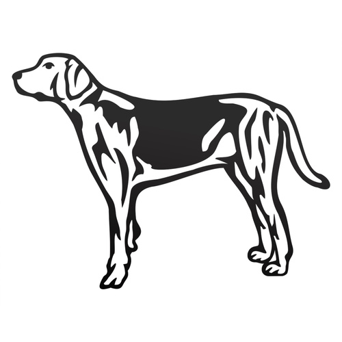 OGAR POLSKI odblaskowa naklejka na auto czarna