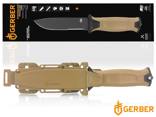 Nóż taktyczny z głownią stałą GERBER Strongarm SE coyote