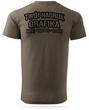 Koszulka T-shirt z własnym nadrukiem - brązowa