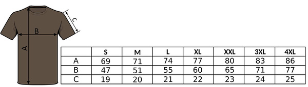 Koszulka T-shirt z myśliwskim nadrukiem geometrycznym Wilk