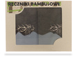 Zestaw myśliwskich ręczników z haftem – brązowy 140x70 + brązowy 100x50