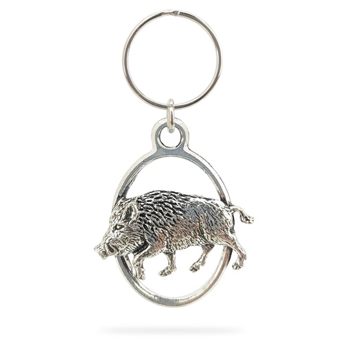 Brelok do kluczy z myśliwskim motywem - DZIK