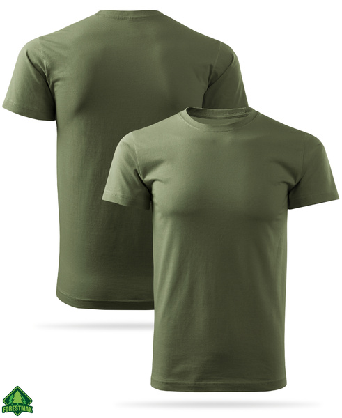 Bawełniana wojskowa koszulka T-shirt MON / WOT - kolor khaki