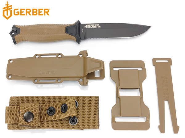 Nóż taktyczny z głownią stałą GERBER Strongarm SE coyote