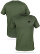 T-shirt termoaktywny khaki nadruk DZIK