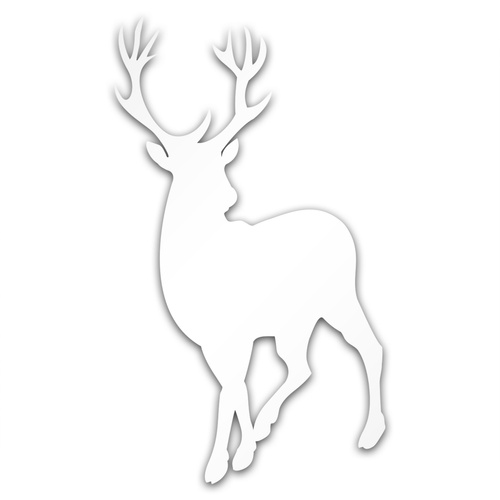 BYK 1 odblaskowa naklejka na auto srebrna