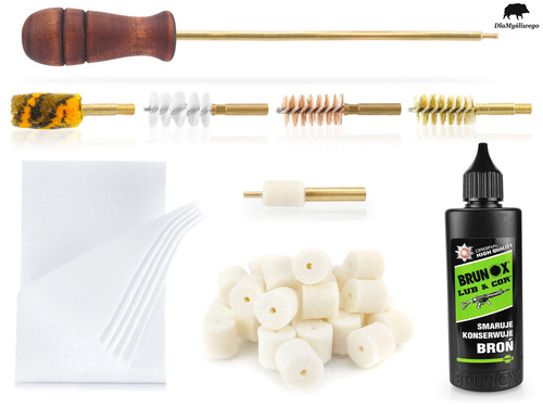 Zestaw akcesoriów do czyszczenia broni krótkiej kaliber 45