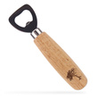 Otwieracz do butelek z drewnianą rączką - GŁOWA BYKA