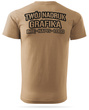 Piaskowa męska koszulka T-shirt z własnym nadrukiem