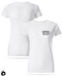 Damska bawełniana koszulka T-shirt z własnym nadrukiem - kolor biały