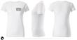 Damska bawełniana koszulka T-shirt z własnym nadrukiem - kolor biały
