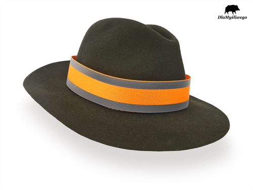 Odblaskowa opaska ostrzegawcza na kapelusz