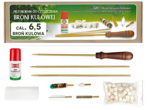 Zestaw do czyszczenia broni kulowej kal: 6,5