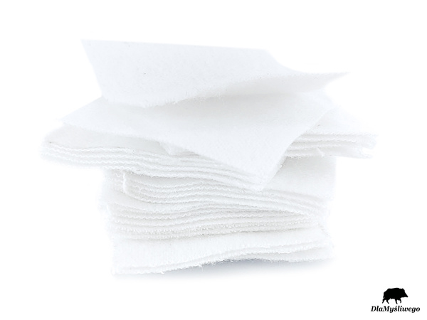Czyściwo flanelowe do broni kulowej 4x4 cm 100 szt