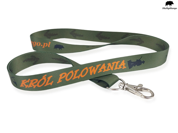 Kieliszek szklany ze smyczą KRÓL POLOWANIA