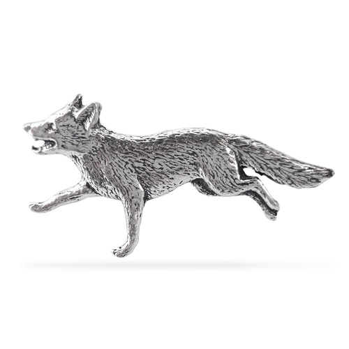 Ręcznie wykonana przypinka z myśliwskim motywem - LIS