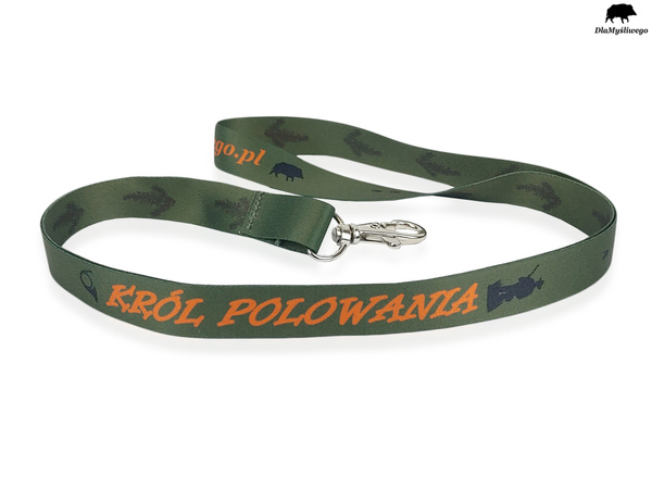 KRÓL POLOWANIA – smycz myśliwska z karabińczykiem