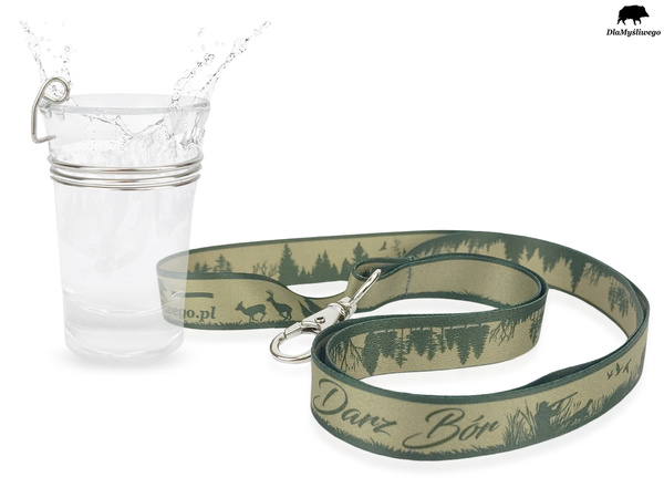 Kieliszek szklany ze smyczą DARZ BÓR