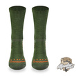 Skarpety outdoorowe STAL khaki – merino, alpaca