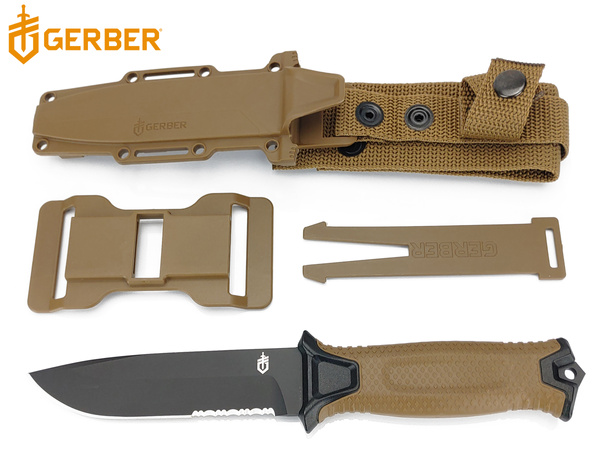 Nóż taktyczny z głownią stałą GERBER Strongarm SE coyote