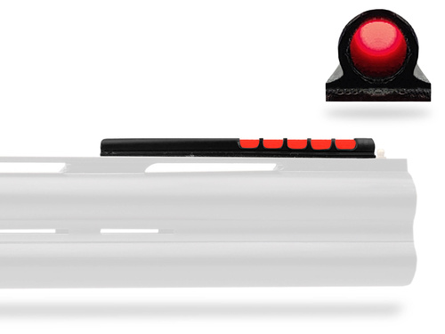 Muszka światłowodowa RUBY - 7 cm czerwona