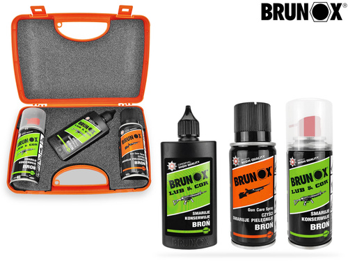 Zestaw preparatów do konserwacji broni BRUNOX - walizka