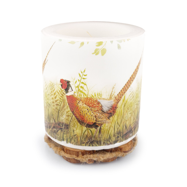 Ozdobna świeca 10cm z myśliwskim motywem BAŻANTA