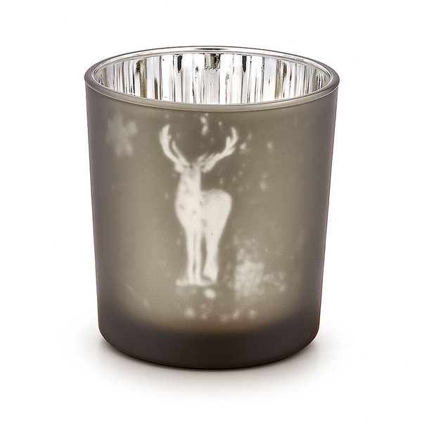 Ozdobny świecznik do tea lightów z myśliwskim wzorem BYKA