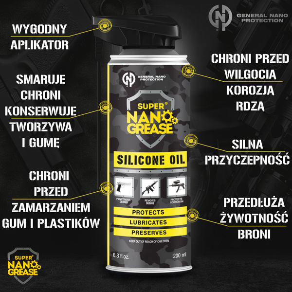 Olej silikonowy go gum i plastików SILICONE OIL - 200ml